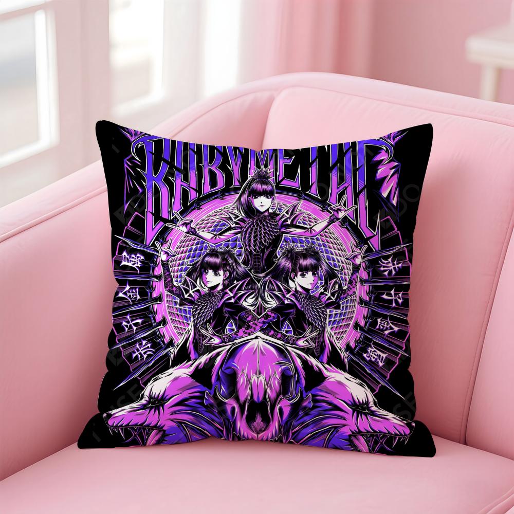 Girlgroup Metal BBBabymetal Cushion Cover Pillow Case Soft Skin Friendly Fabric Comfort  Concealed Zipper