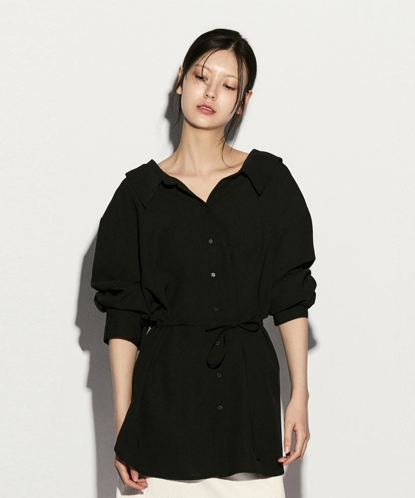 RE RHEE Off-Shoulder Tie-Waist Shirts