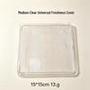 Reusable Food-Grade Silicone Sealing Lid: Heat-Preserving, Microwave-Safe, Transparent Film for Kitchens