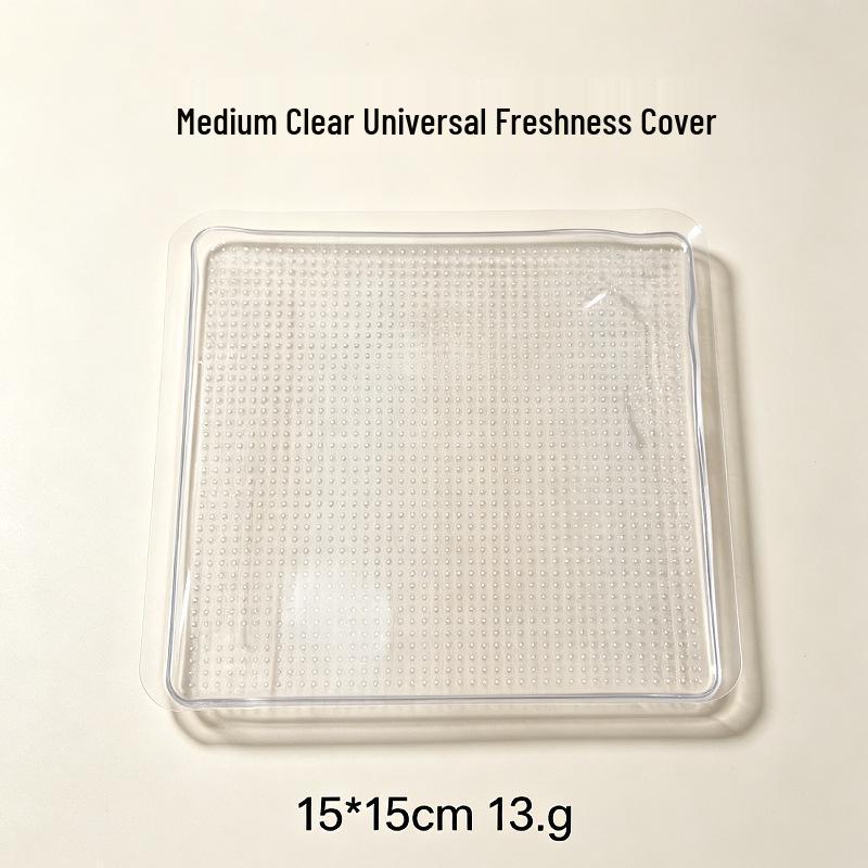Reusable Food-Grade Silicone Sealing Lid: Heat-Preserving, Microwave-Safe, Transparent Film for Kitchens