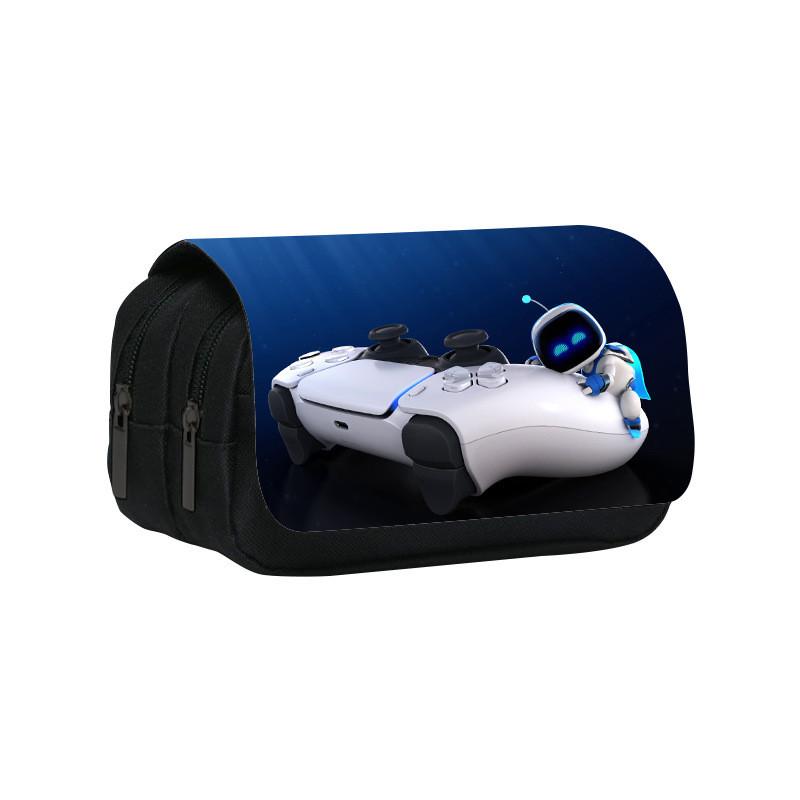 Astro Bot Kid Pencil Bag With Dual Compartments For School And Kindergarten