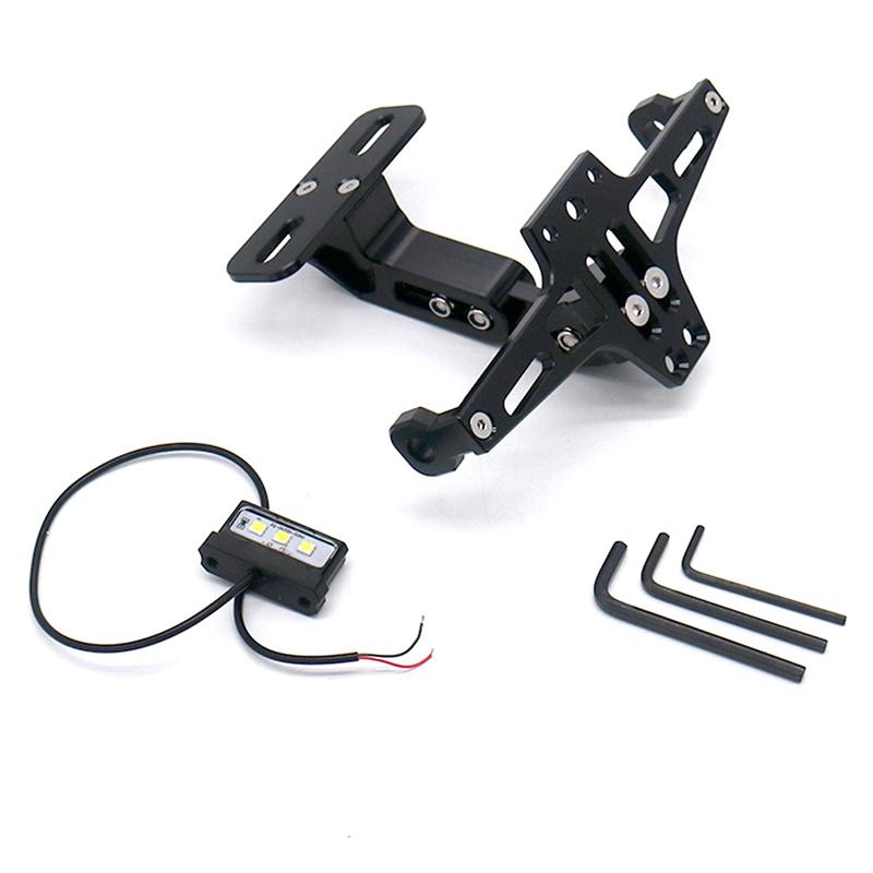 Suport de montare a plăcuței de înmatriculare din spate a motocicletei modificată din aluminiu CNC reglabil MSX