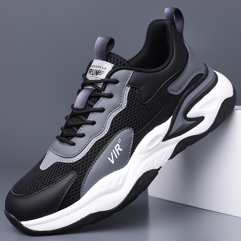 Men's Shoes 2025 Mesh Summer New Sports Shoes Men's Breathable Lightweight Casual Trend Dad Shoes 2025