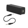 3.5mm 0.14in Ground Loop Noise Filter Isolating Black 20HZ‑20KHZ for Car Home Stereo System