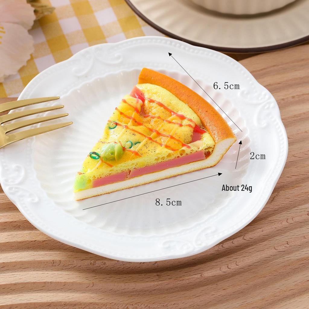 Triangular Pizza Slice Keychain & Magnet - Creative Home Décor & Photography Prop