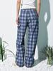 MAGOODGAN Pavon 7505 Carpenter Wide-Fit Apron Check Indigo Denim Pants