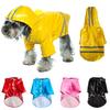 Veste Imperméable pour Chien PU Imperméable pour Petits Chiens Chats Imperméable Réfléchissant pour Chiot Poncho pour Animal de Compagnie Chihuahua Yorkies Imperméable