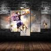 Abstraktes Kobe 24 Basketball-Poster, 5 Panels, Leinwanddruck, Wandkunst, Leinwandgemälde, Wanddekoration für Wohnzimmer, ohne Rahmen