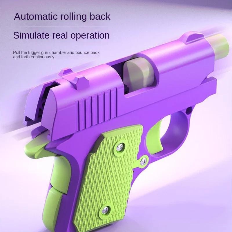 Non-Toxic Children'S Toy Guns Model 3D Mini 1911 Gravity Printing Fidget Toy For Kids Adults Stress Relief Toy Children Decompression Gift
