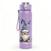 1PC Gnome Santa Christmas Cartoon Print 750ml Color Plastic Sports Water Bottle Leakproof Flip Straw Lid Suitable for Sports Office Home Use