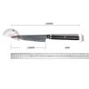 5 Inch Utility Knife 3 Layer Clad Steel Blade Sharp Cleaver Steak Paring Peeling BBQ Kitchen Knives G10 Handle Cooking Tools