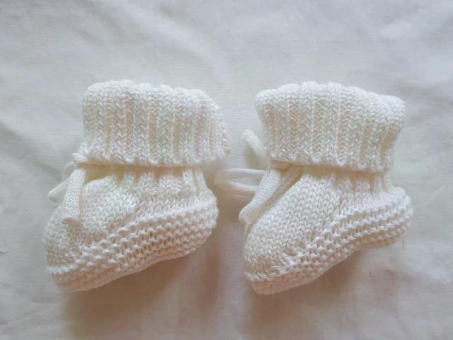 Winter Cute Infant Baby Neutral Booties 100% Cotton Knit Warm Baby Socks Unisex Toddler Baby Shoes Shower Gift