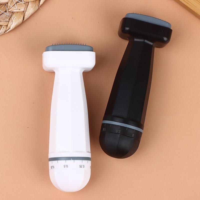 120Pins Adjustable Titanium Stamp Derma Roller Face Roller Beard Growth Massager Scalp Massage Microneedling
