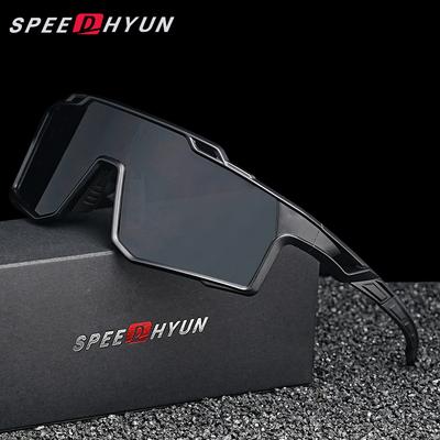 SPEEDHYUN Cykelglasögon Herr Dam Cykelglasögon UV400 Polariserade Cykelsport Bekväma att Bära