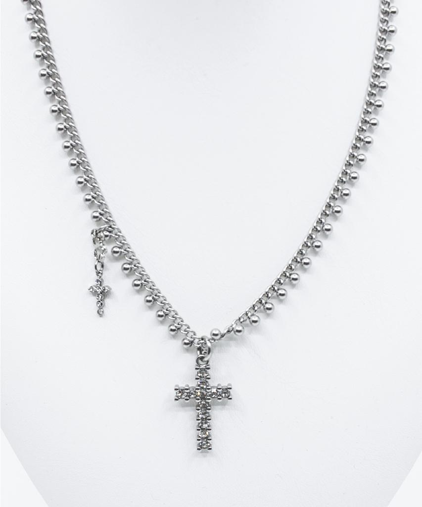 Miae Dot Cross Necklace