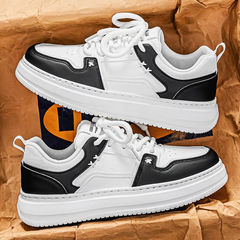 Outdoor Thick-soled New Lightweight and Versatile Low-top Small White Board Shoes Casual Sports Style Fashion Youth Men's Shoes