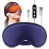 Heated Electric Eye Mask 5 Levels Hot Compress Vibration Eye Massage 3D Sleep Shading Mask for Sleep Dark Circles Dry Eyes