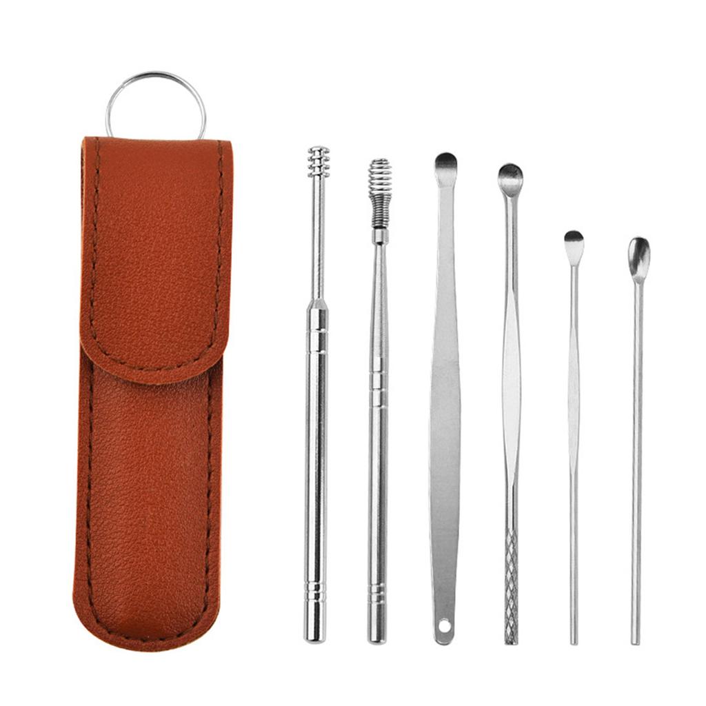 Innovative Spring Earwax Cleaner Tool Set Spiral Design Stainless Steel Earwax Removal Kit