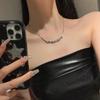 Irregular Pleated Metal Necklace Choker: Cold Style Clavicle Chain