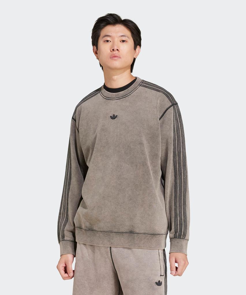 ADIDAS Retro Washed Crew Sweatshirt - Black / Jd0246