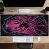 Large Multi-Size Non-Slip Rubber Base Spider, Web, Gothic Mouse Pad, Stitched Edges Keyboard Desk Mat for School, Office, Home, Gift for Fri