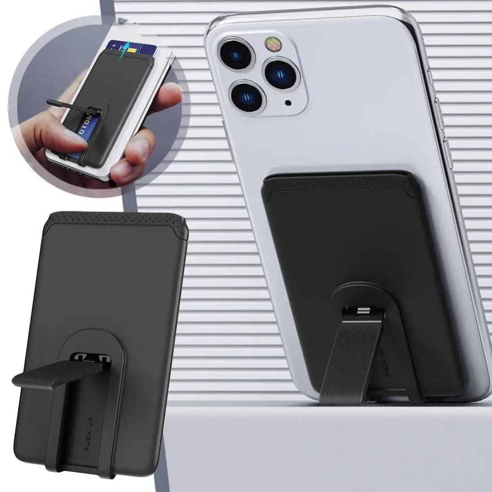 Silicone Card Bag Paste Sticker Phone Kickstand New Cellphone Wallet Holder for iPhone/Samsung