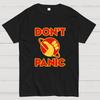 Galactic Hitchhiker Dont Panic Cotton Casual Cool Loose T-Shirt