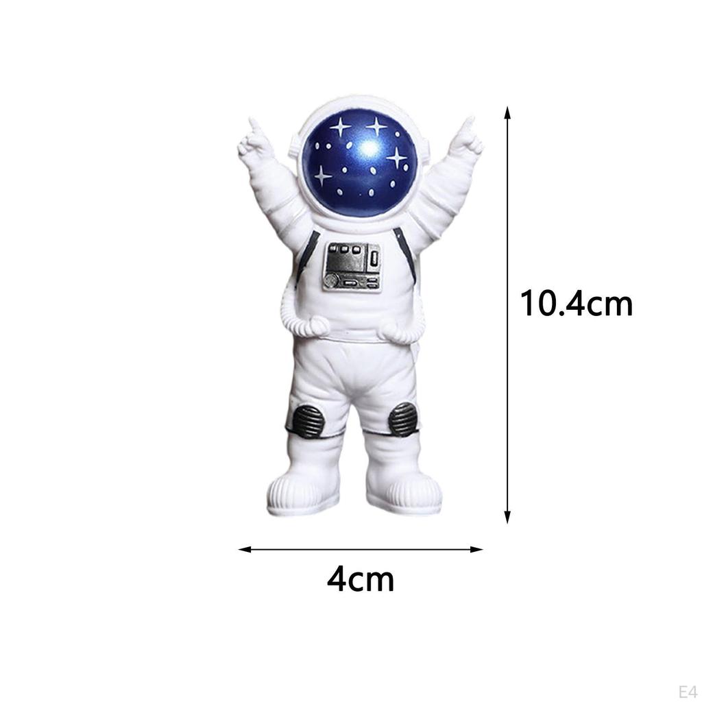 Astronaut Figurine Desktop Ornaments Resin Statue Figure Toy Tabletop Ornament Kids Party