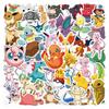50 nálepiek Pokemon Doodle na batožinu, chladničku, prilbu, mobilný telefón, kanvicu, DIY dekoračné nálepky