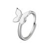 SMJEL Fidget Spinner Anello Ansia per Le Donne Multiplo Fiore di Cristallo Occhio Farfalla Anello Animale Ruota Anti-Stress Matrimonio Jewerly