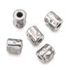 5 st/förpackning Rostfritt Stål Cylinderformade Pärlor Guldpläterade Avståndshållare Pärlor För DIY Halsband Armband Smyckestillverkning Tillbehör