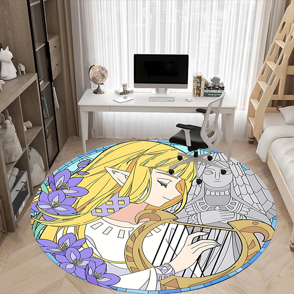 1pc Legend Zelda Office Round Area Rug, Under Office Chairs Bedroom Living Room Home Decor, Room Deco, Available in Various Sizes251