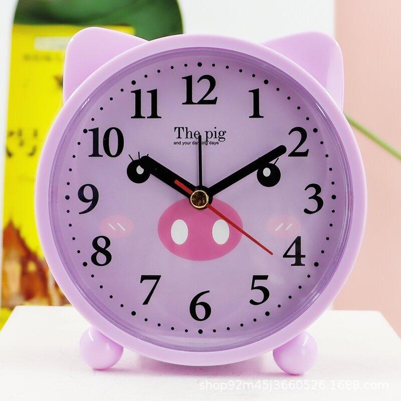 Supply Student Children Cartoon Alarm Clock Simple Fashion Silent Bedside Get Up Learning Clock