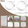6Pcs Washable Self Adhesive Transparent Door Stopper Door Wall Protector Pads Reusable Soft Round/Square Shock Absorbent Gel
