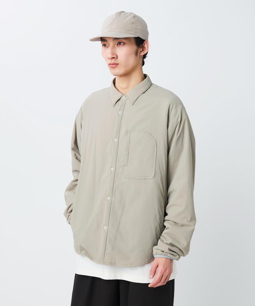 Snow Peak Flexible Insulated Shirt SH-26SU001, Long Sleeve, Padded, Men's/Women's, CHARCOAL, M