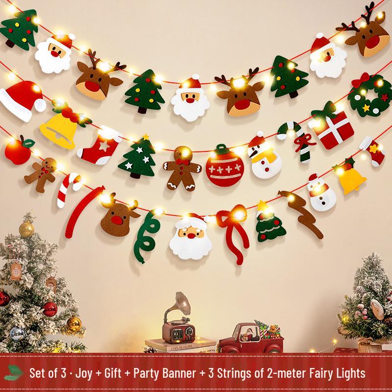 Christmas Tree Ornaments: Festive Banners, Lights & Hanging Decorations