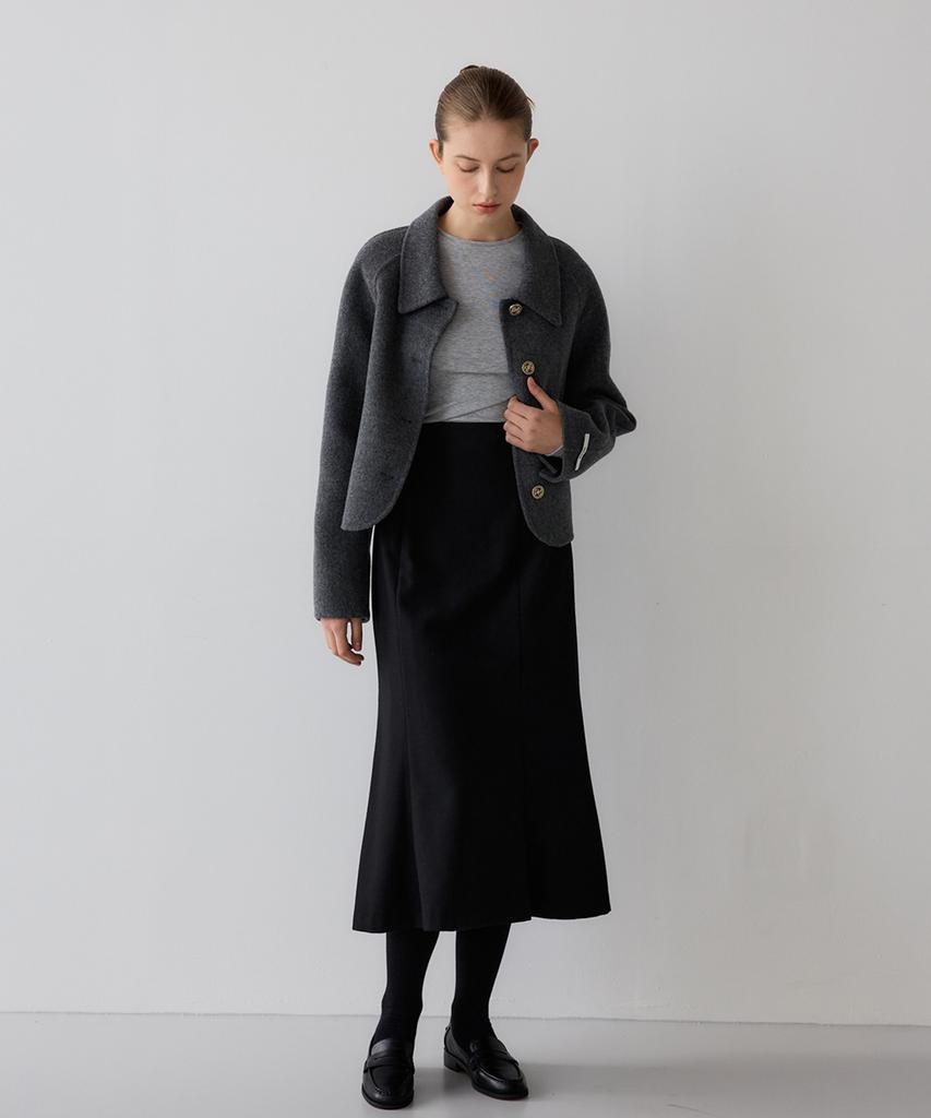 Sisterhood Wool Mermaid Skirt - Black