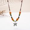 Ceramic Sweater Chain, Retro Ethnic Style Clothing Accessories, Geometric Autumn And Winter Sweater Necklace Stall