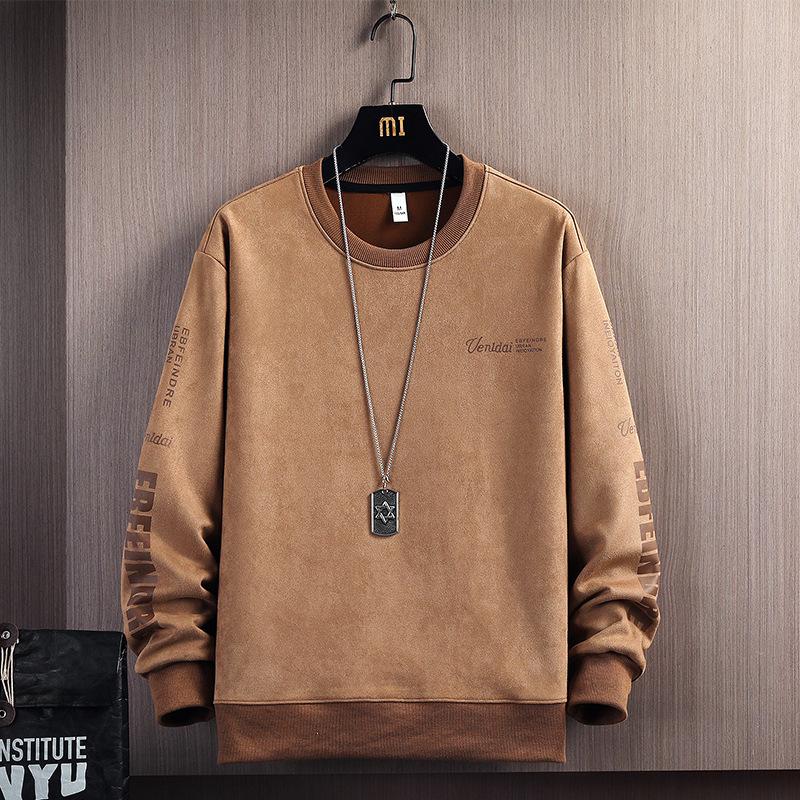 Autumn Men's Round Neck Pullover Long Sleeve Sweatshirt