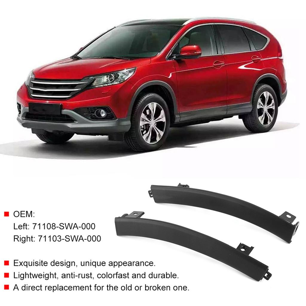 Pair of Front Bumper Filler Set Garnish Filler Fit for Honda CR V 20072011 71108SWA000