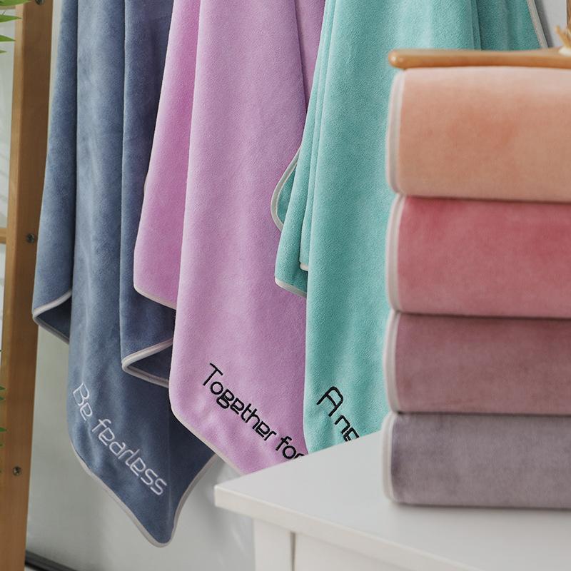 Embroidery Youthful Absorbent Bath Towel
