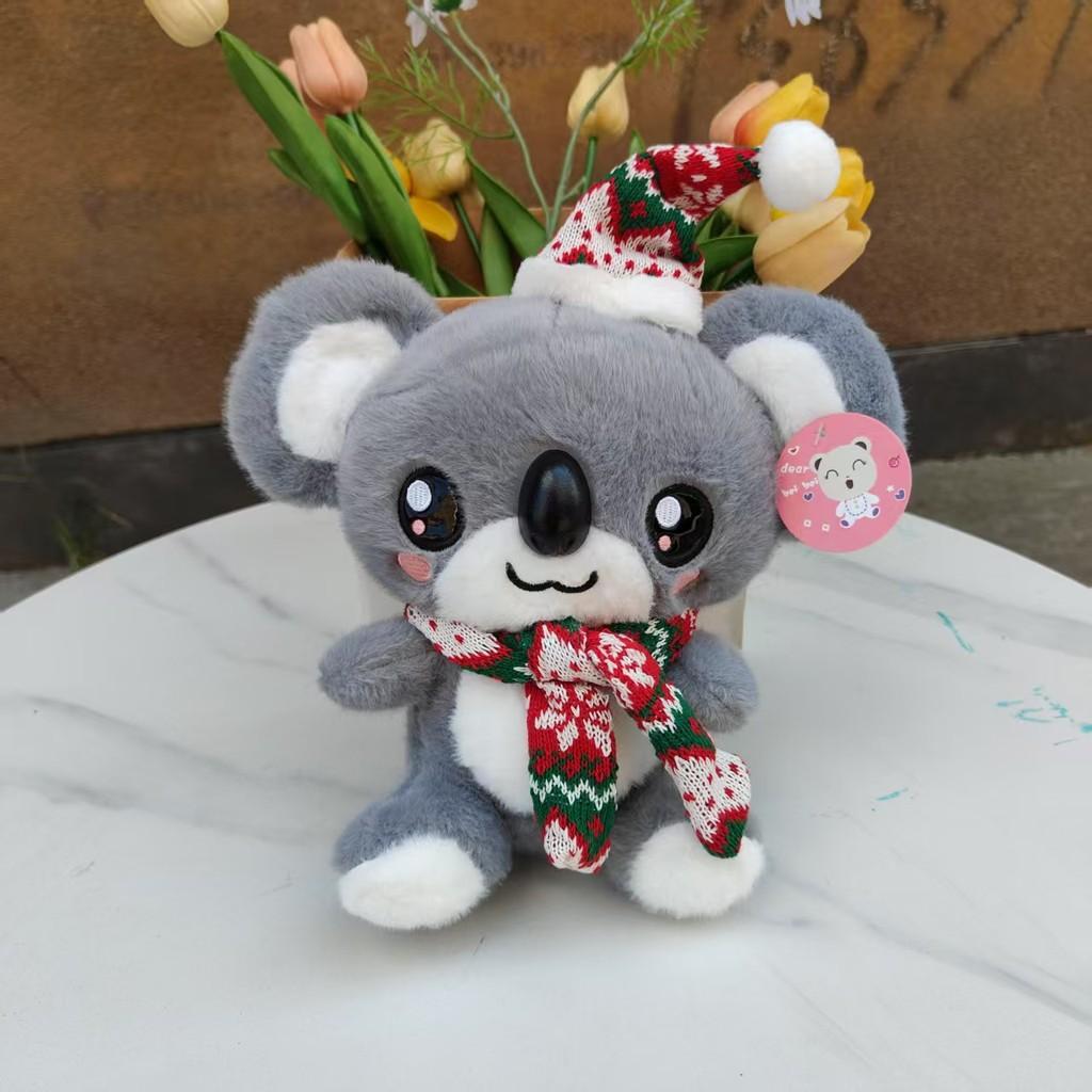 Christmas Snoopy Lotso Plush Toy With Hat And Scarf Design For Holiday Decor