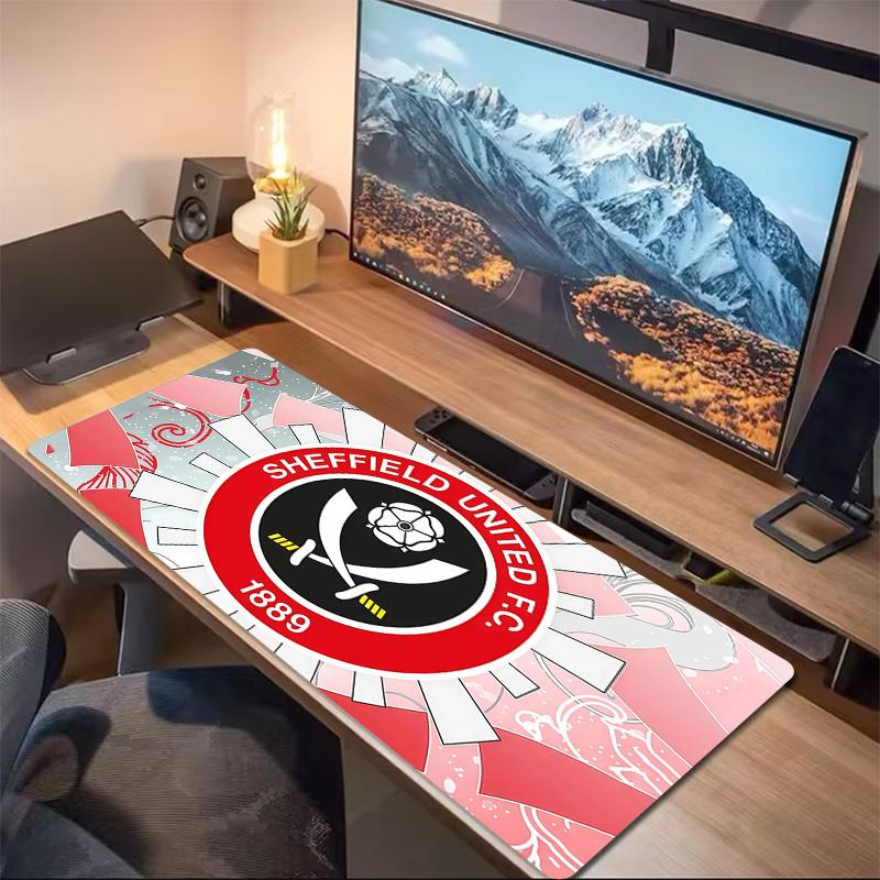 Sheffield United Football Club Print Cushion Non-slip Laptop Tablet Big Mousepad XXL Mat Mini PC Playmat With Lock Edge