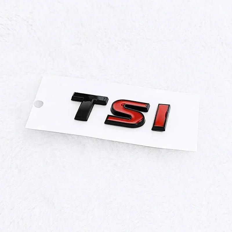 3D ABS TSI Letters Car Emblem Sticker Rear Trunk Badge Decal