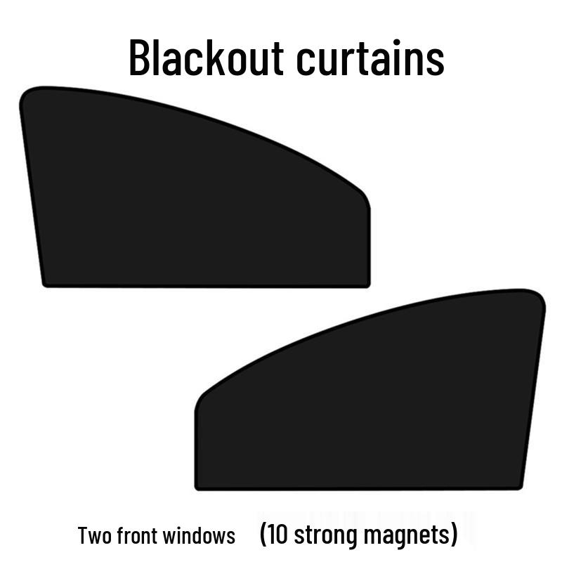 Magnetic Car Window Blackout Sunshade – Summer Heat Insulation & UV Protection Curtain Visor