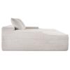 Tumbona Doble Oversize de 210 cm, Sofá Modular de Tela de Pana, Sofá Loveseat Acogedor con Asiento Profundo, Cojines Suaves y Cojines Decorativos para Sala de Estar