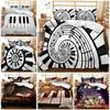 3D Piano Key Printed Down Duvet Cover Pillowcase, Musical Instrument Themed Bedding Set, Kid's Home Decoration Gift for Teenagers