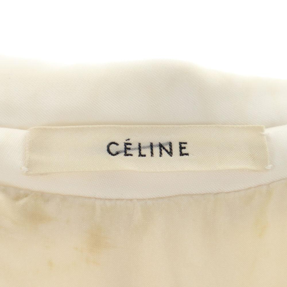 Celine Chaqueta entallada de manga larga 38 Sistema blanco Mujer Usado