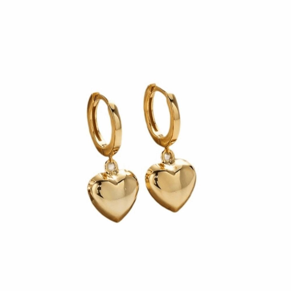 Fashion Dangle Drop Earrings Minimalist Ear Cuff Accessory Heart-Shaped Earrings  Gift