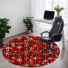 1pc Plaid Christmas Decorations Chair Carpet for Office Non Slip, Lightweight, Machine Washable Rug for Office Holiday Decor